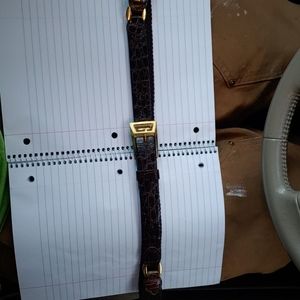 Best's Apparel(Nordstrom)Alligator belt w Brass